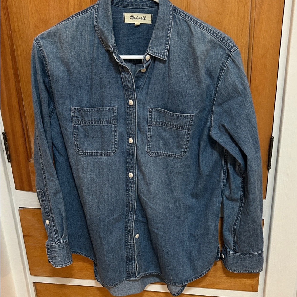 Classic Denim Button-Up Shirt